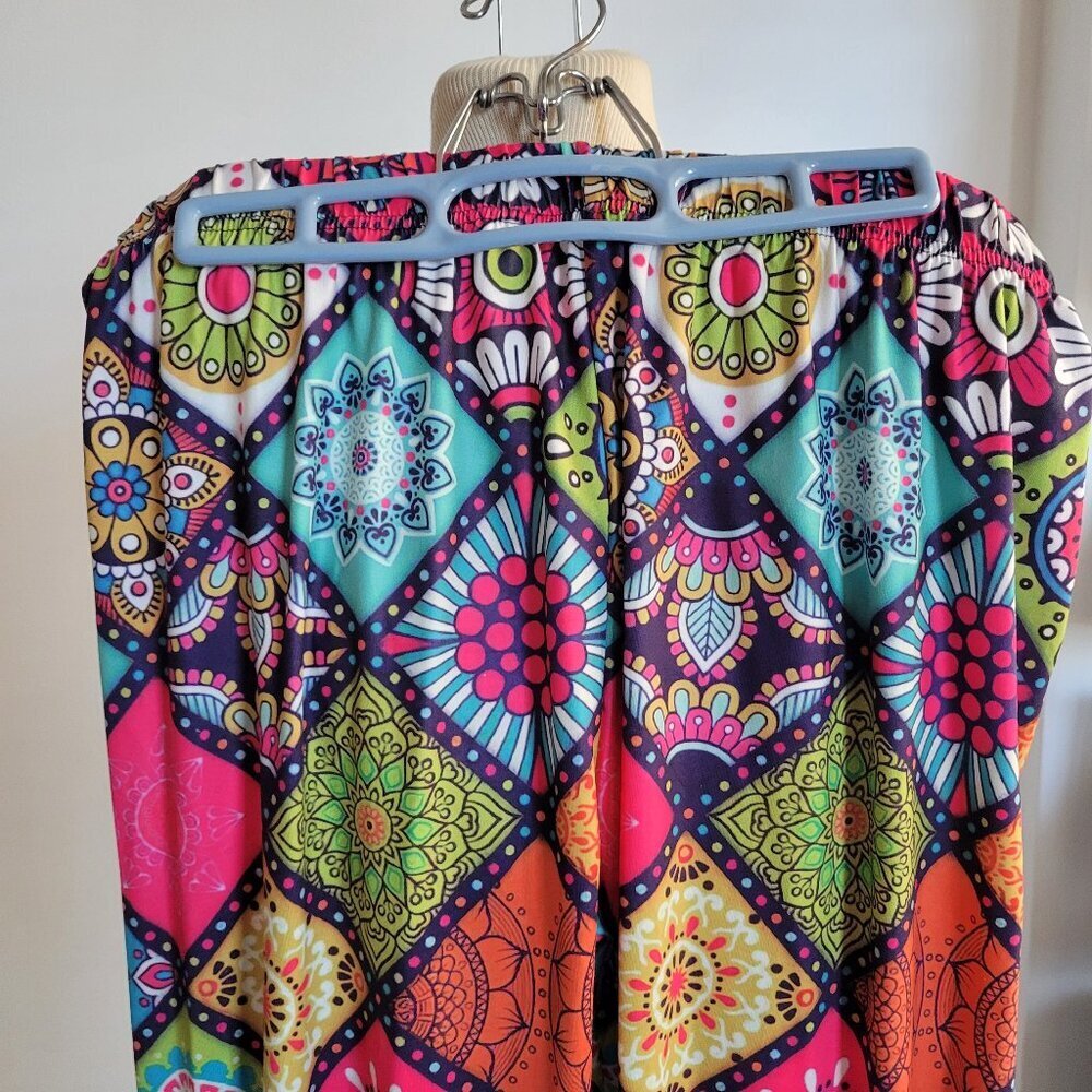 CLEARANCE - Pantalon Indian Mandalas Bohemian Moroccan Pattern Pants (Size: XXL)